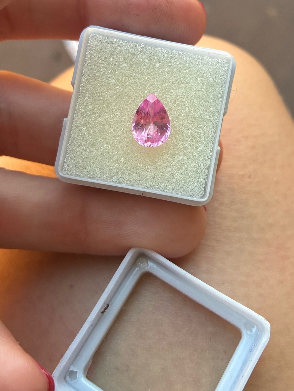 Rare 2.46ct genuine pink sapphire loose in jar - Picture 11 of 14